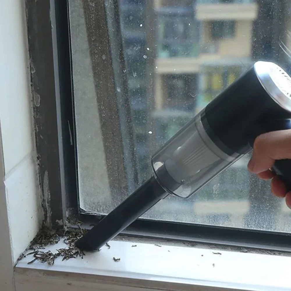 เครื่องดูดฝุ่นรถยนต์แบบพกพาเครื่องดูดฝุ่นขนาดเล็กแห้งเปียกแบบใช้คู่ไร้สายมือถือ USB ชาร์จอุปกรณ์ทําความสะอาดรถยนต์บ้าน