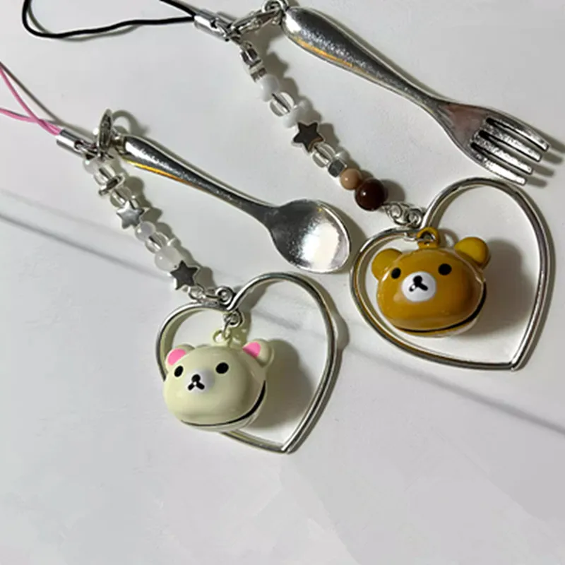 New Cute Rilakkuma Korilakkuma Bear Figure Key chains Children Toys 5CM