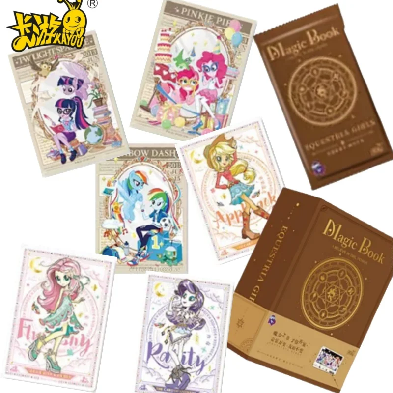 

KAYOU Genuine My Little Pony Anime Peripheral Card Friendship Sound Collection Card Magic Book Full Box Children’s Holiday Gift