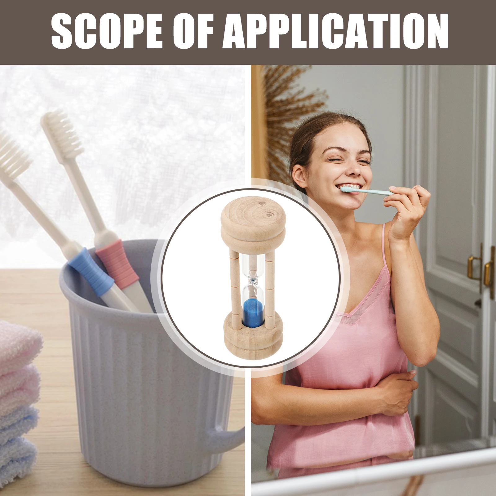 

2 Min Kids Toothbrush Sand For Children 2 Minute Hourglass Desktop Decor Brushing Teeth Timer For Kids Toddler Multi-Function