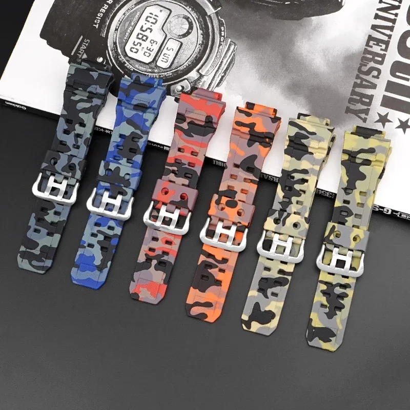 Silicone Rubber Strap for Casio GW9400 GW9300 Band Men Women Sport Waterproof Watchbands Matte Wristband TPU Belt Accessories