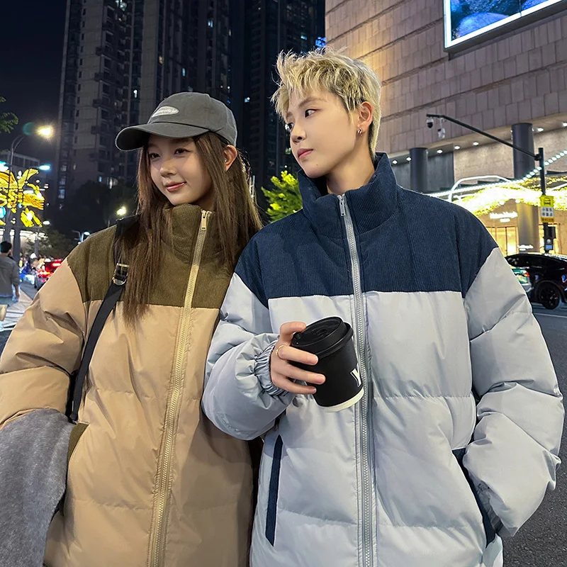 

2025 Winter New Arrival - Windproof Corduroy Cotton-Padded Jacket for Couples - Women's Plus Size Thickened Coat