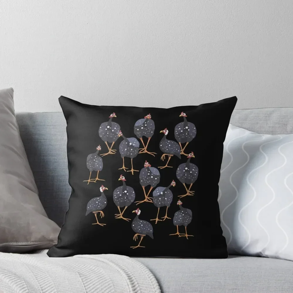 

Guinea Fowl Hen Graphic Bird Art Gift T-Shirt Throw Pillow Pillows Aesthetic Cushions For Sofa pillow