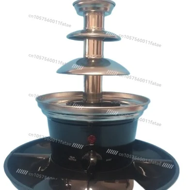 

Chocolate mixer, three-layer stainless steel fountain with fruit plate