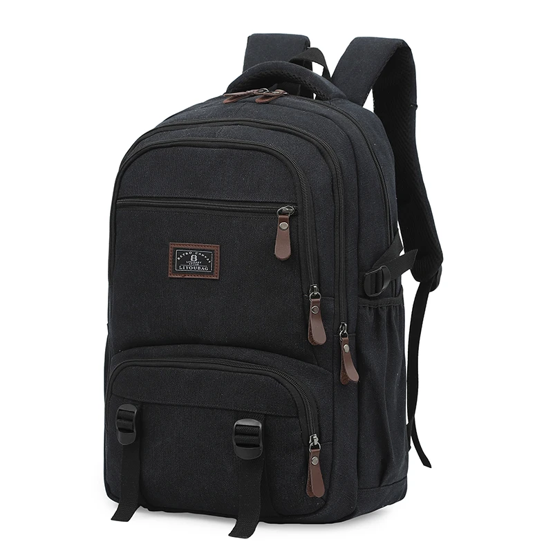 

Мужской парусиновый рюкзак - с отделением для ноутбука, мягкими бретелями, качественным рюкзаком, дорожным рюкзаком.