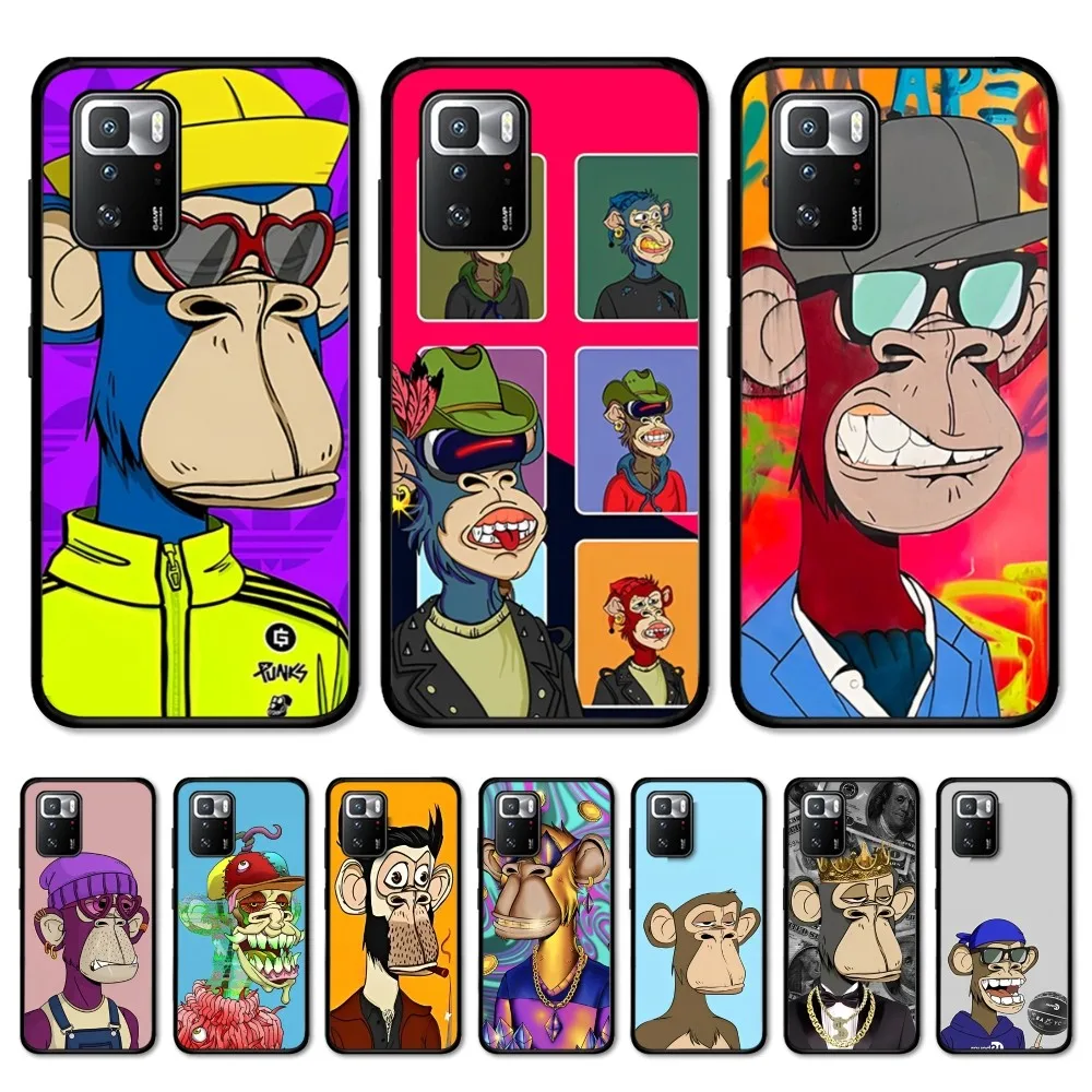 

Bored Ape Yacht Club Phone Case For Redmi Note 4 X 5 A 6 7 8 Pro T 9 Pro 9S 10 Pro 11 Pro 11S 11Epro PocoM3pro