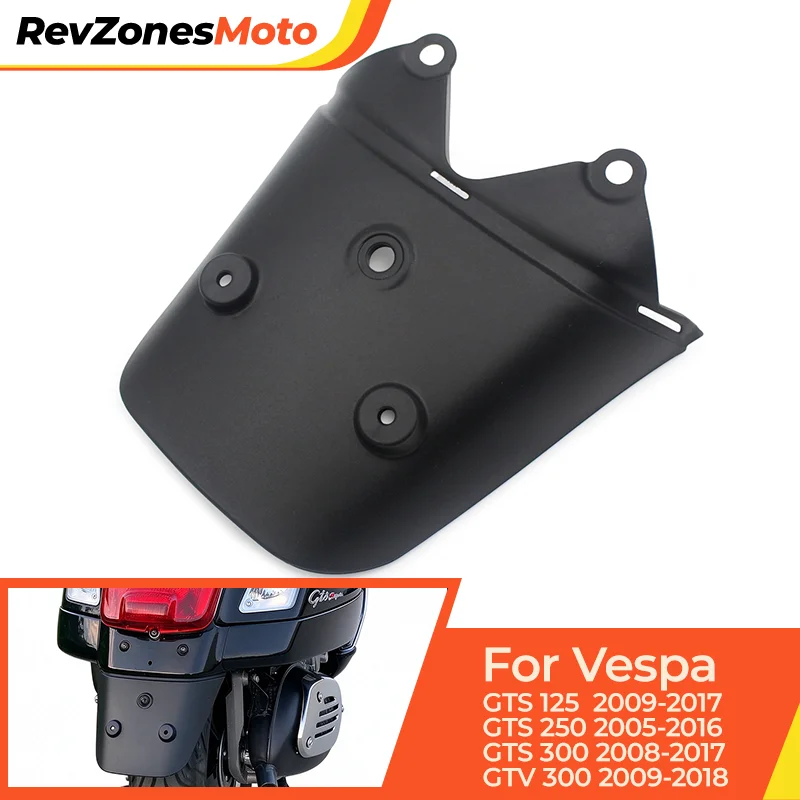 Rear Fender Splash Guard Motorcycle Rear Mudguard Plastic Black for Vespa GTS 125 250 300 GTV 300 2009-2018 OEM 1B0008830000C