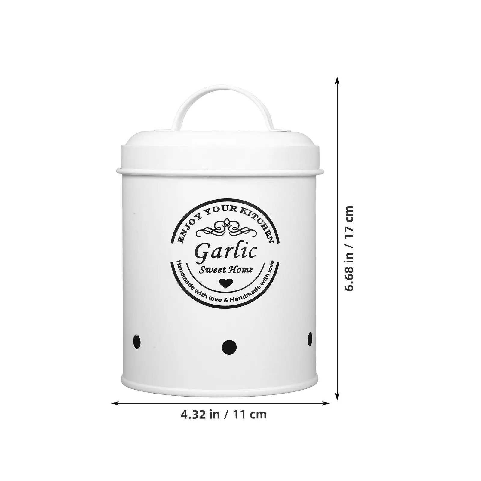 Vegetable Ginger Onion Bucket Storage Tank Garlic Potatos Bins Iron Saver Beans Jar