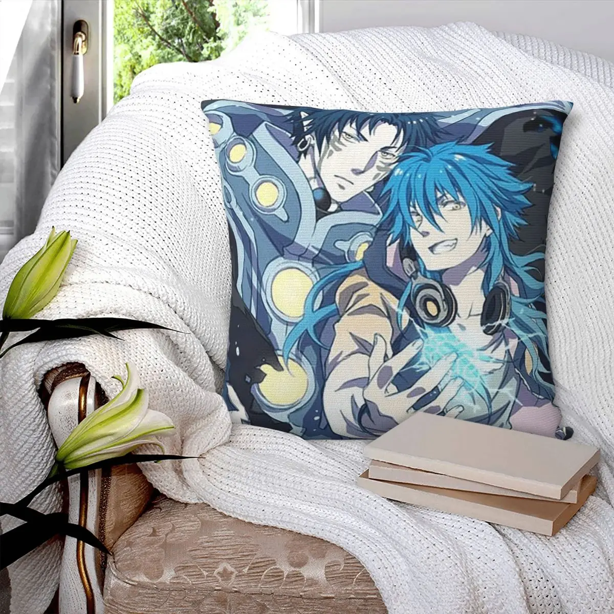 Dramatical Murder Anime Square Pillowcase Cushion Cover Pillow Case Throw Pillow Cover for Home Sofa Living Room