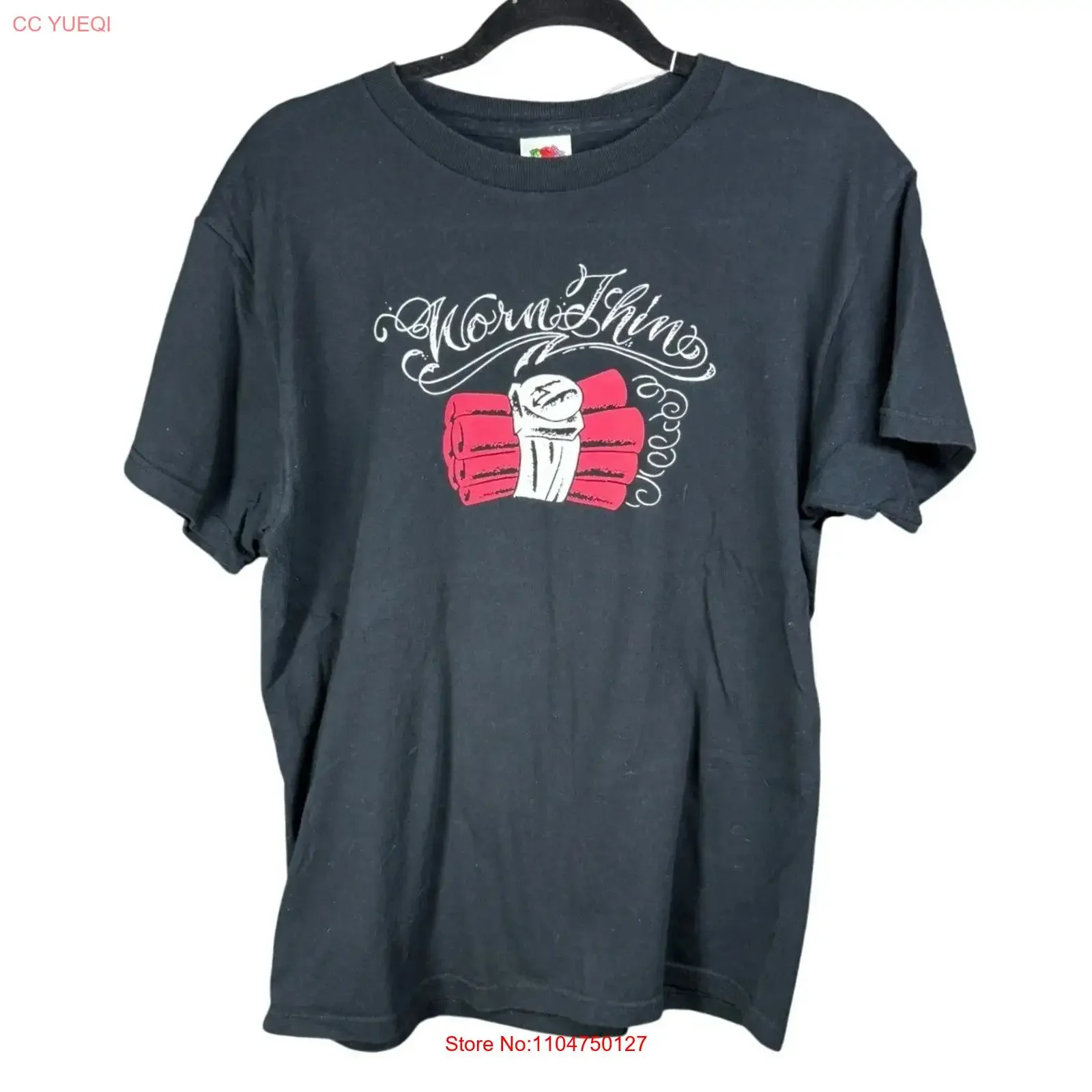 Vintage Worn Thin T Shirt Mens Times Up Hardcore Pink Virginia Band ConcerT vintage Washed Top For Everyday Wear homme
