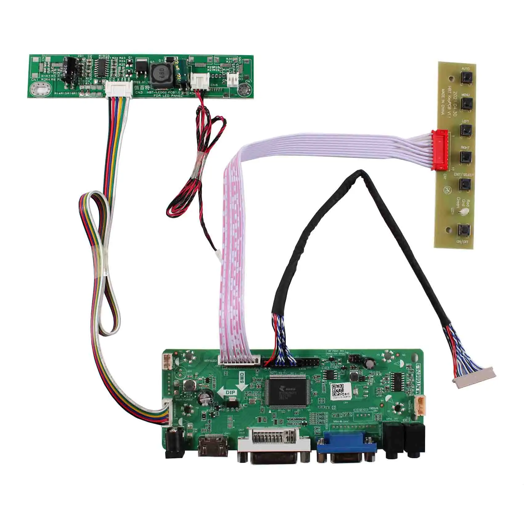 

HD MI VGA DVI Audio LCD Controller Board NT68676 for 15inch G150XG01 V2 1024x768 LCD Screen