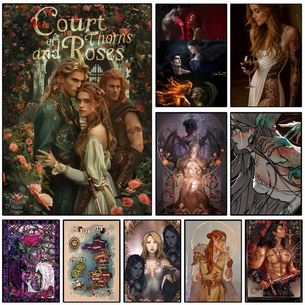 A Court Of Thorns And Roses Poster Art With Prints Home Bedroom Living Room Decoration Gift