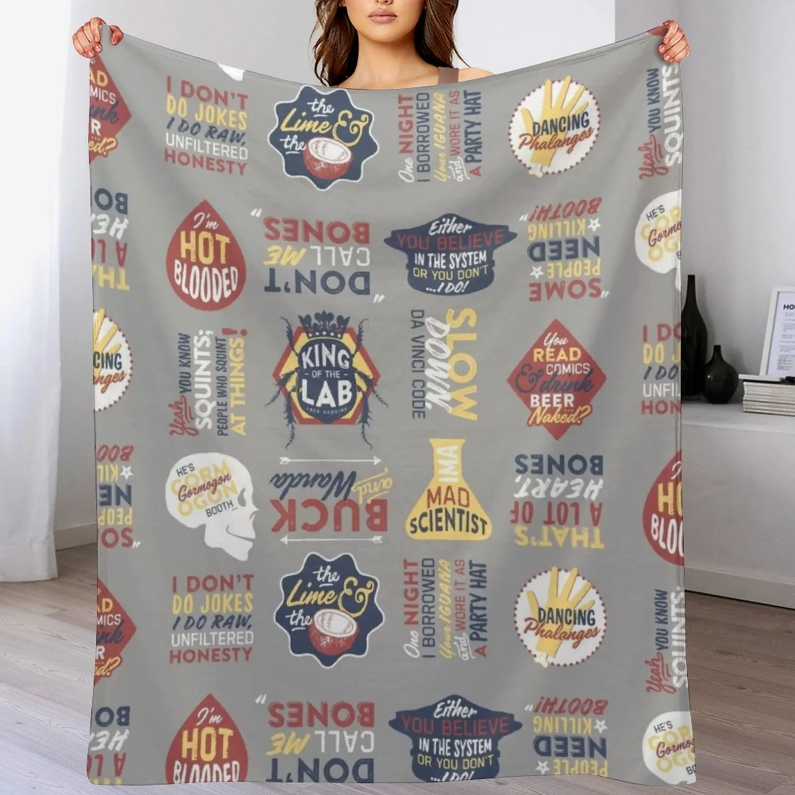 

BONES - TV SHOW - COLOR COLLAGE Throw Blanket Comforter Blankets For Sofas blankets ands Sleeping Bag Blankets