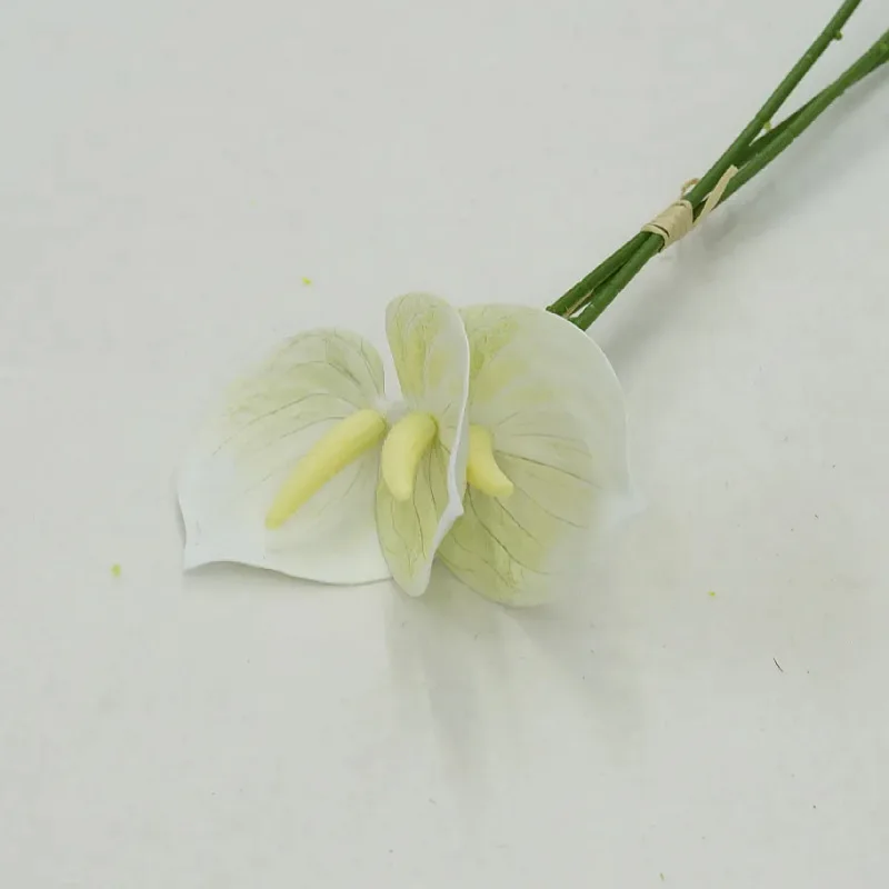 15 Stück Künstliche Plastikblumen Anthurium Brautstrauß Hochzeitsdekoration Künstliche Palmenblumen Feiertagsparty Heimdekoration Ornament – Detail 9