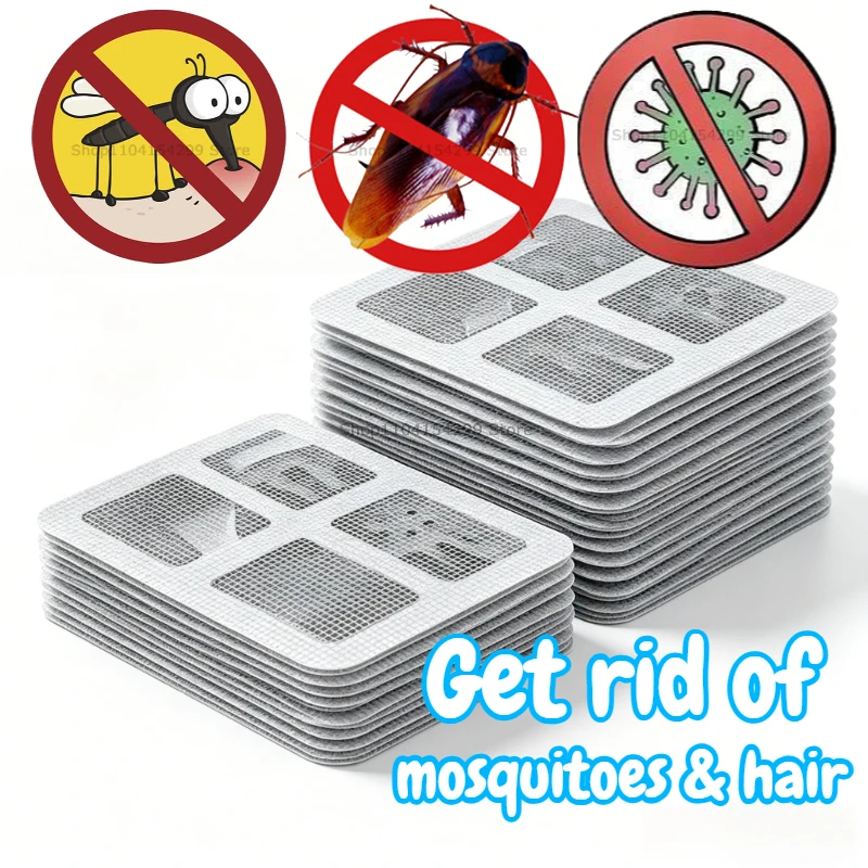 

5-20 шт. одноразовых наклеек-фильтров для слива в полу, душевого душа, раковины, ванны, улавливающих волосы