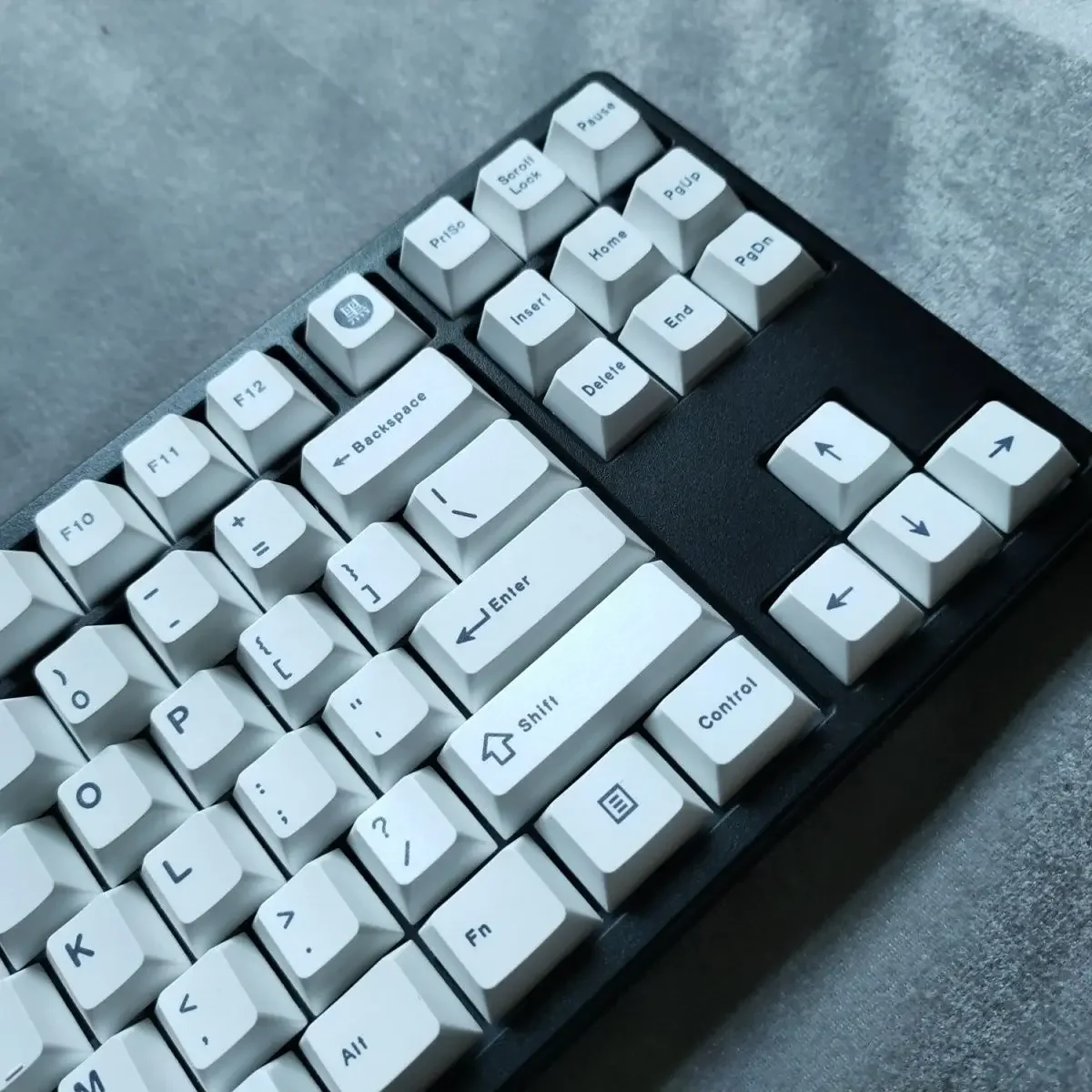 AIFEI Minimalist Style White English Japanese Keycap PBT Thermal Sublimation Cherry Profile Mechanical Keyboard MX Switch Keycap