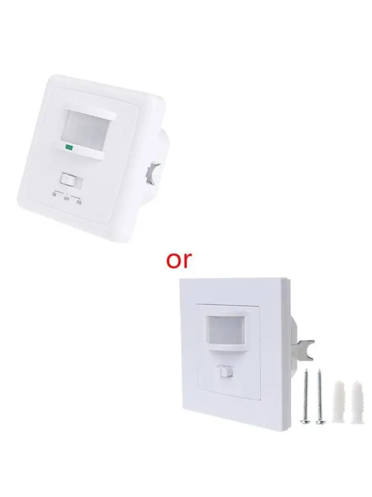 Q5WD 220-240V Capteur mouvement LED interrupteur mouvement infrarouge PIR Interrupteur mur activé