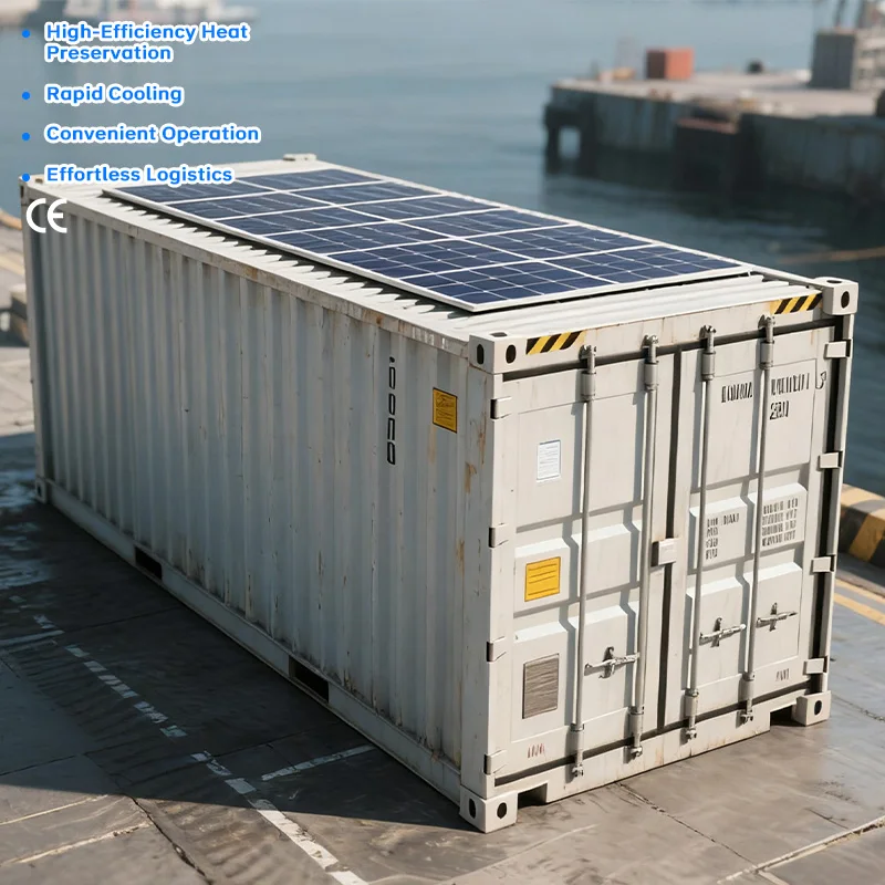 40ft Logistics Commercial Solar Container Cold Room Built-In Solar Setup Keeps Agricultural Goods Cold During Cross-Country