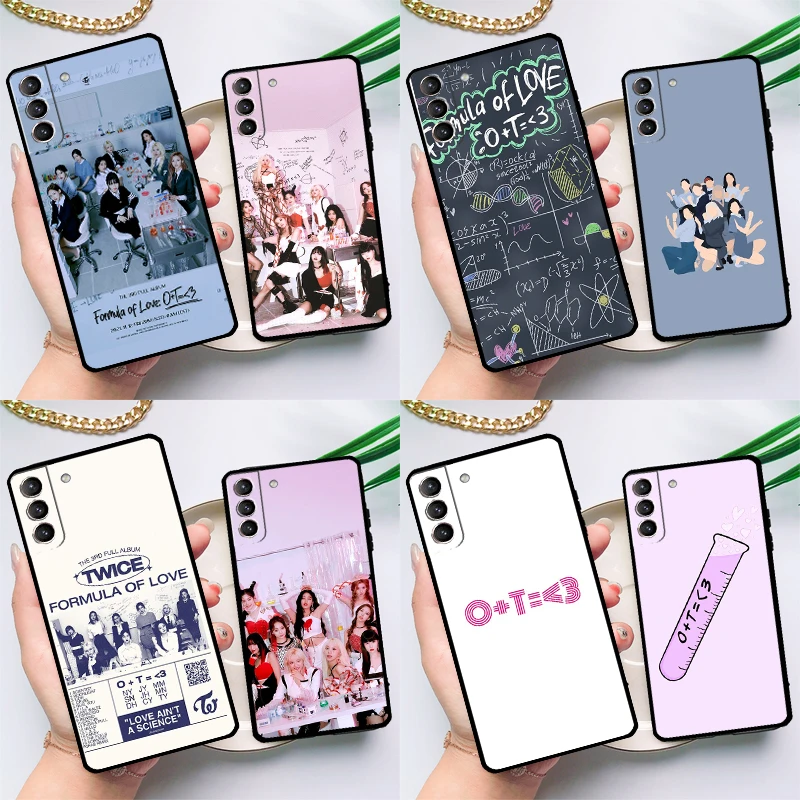 TWICE Formula of Love O+T=3 Kpop Case For Samsung Galaxy S23 S21 S22 Ultra Plus Note 10 20 S8 S9 S10 Plus S20 FE Cover Case