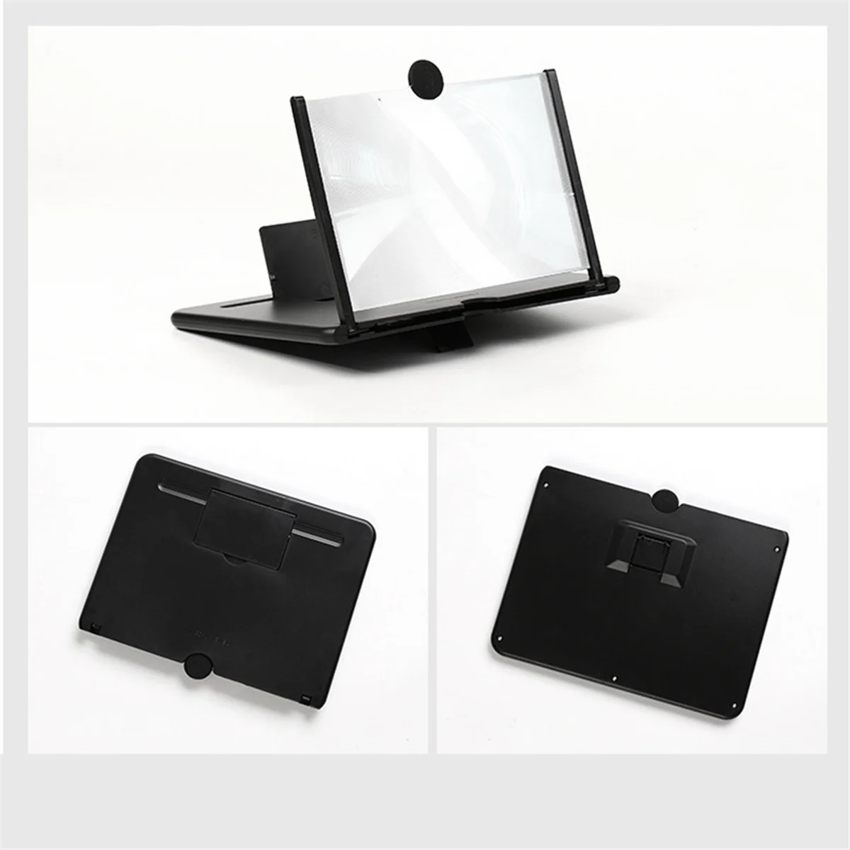 B51C 18 Inch 3D HD Mobile Phone Screen Magnifier Movie Video Stand Amplifier Desktop Phone Holder 3D HD Movie Video Stand,A