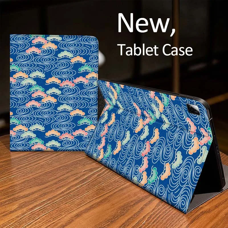 

Чехол с мультяшным цветочным узором и волнистым краем для планшетов Xiaomi Mi Redmi Pad 2, 4, 5, 7S, 6S, 6, 7, 8 Plus, SE, Pro, K 2025, 8.7, 11 дюймов