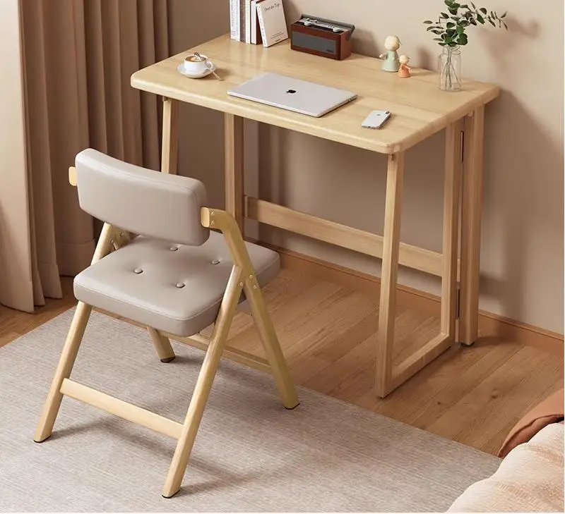 Small student bedroom foldable computer desk learning simple writing desk without assembly