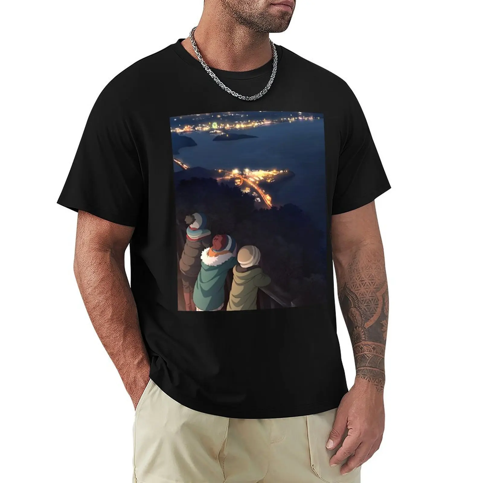

Laid Back Camp - Beauty and View T-Shirt valentines clothes for a boy tshirts personalised Men's clothing