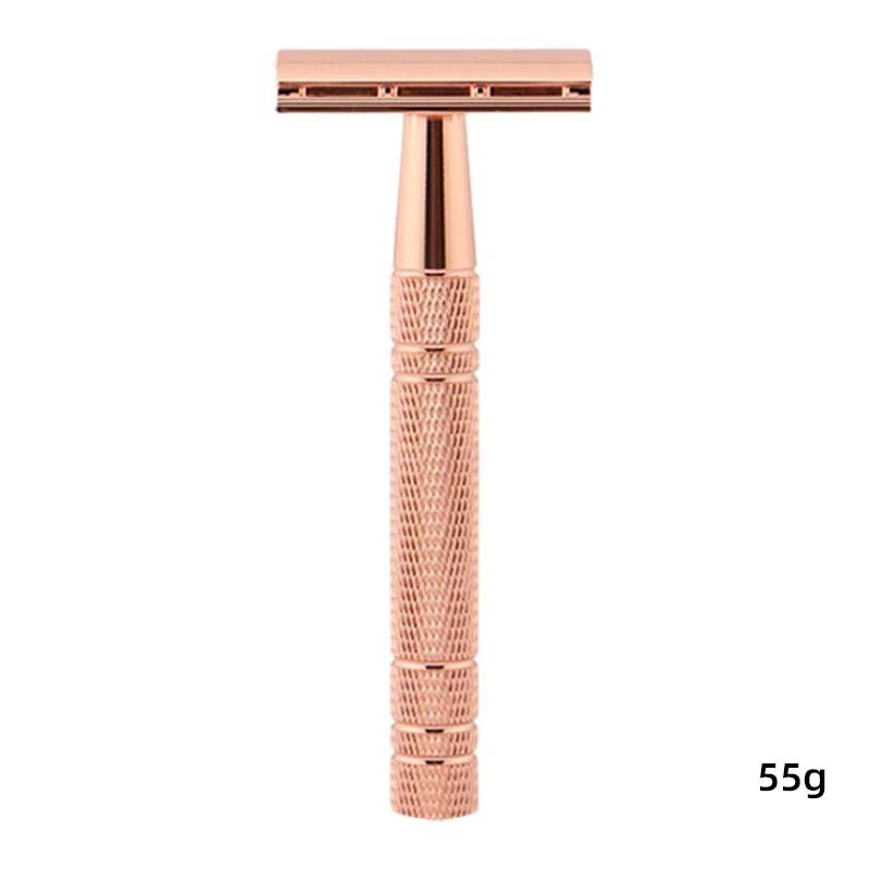 4색 남성용 전문 수동 면도기 이발사 면도기 면도 수염 커터 선물 안전 면도기 금속 무게감 있는 손잡이 선물