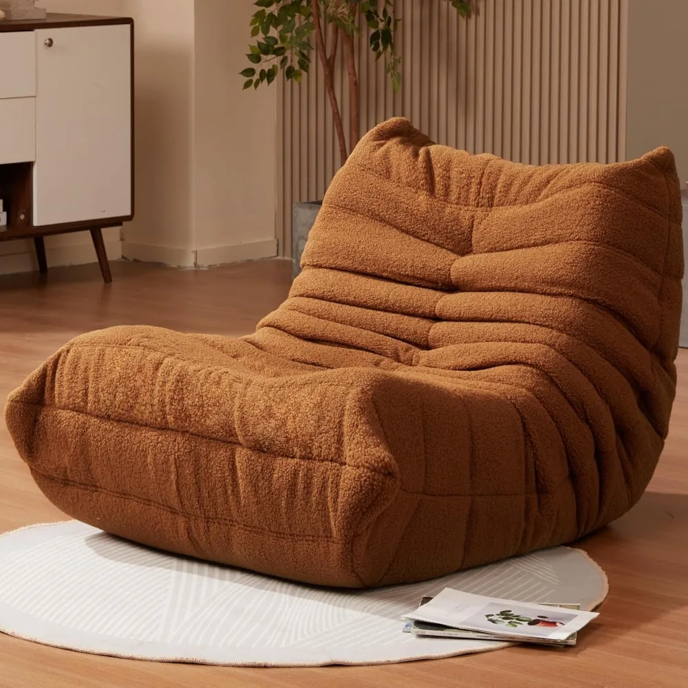 

Bean Bag Chairs for Adults Giant BeanBag Chair Sofa Memory Foam Bean Bag Chair Faux Fur Fireside Bean Bags Big Lazy Sofa