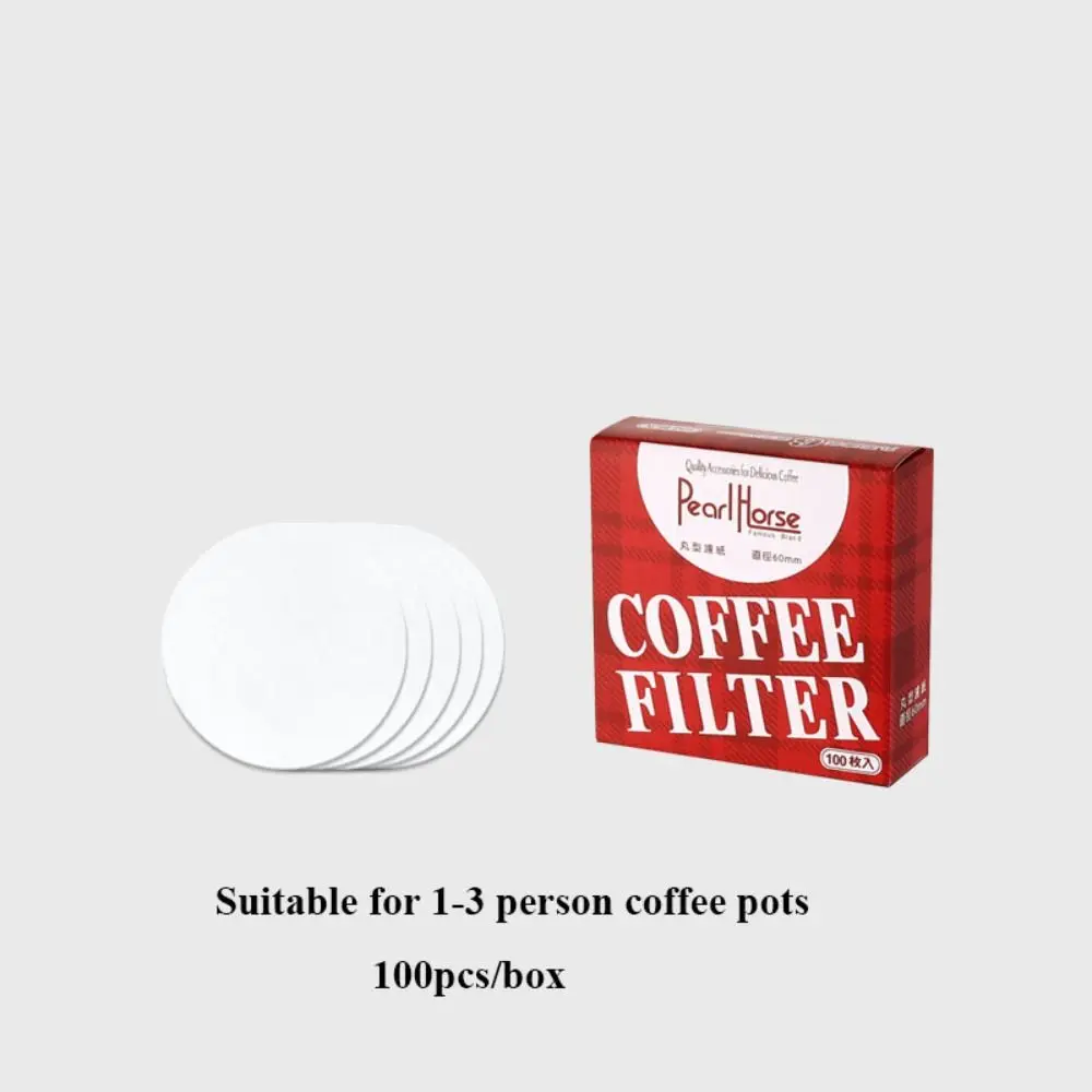 100pcs/Box White Coffee Filter Paper High Quality 56mm/60mm/68mm Home Handle Powder Bowl Filter Coffee Filter