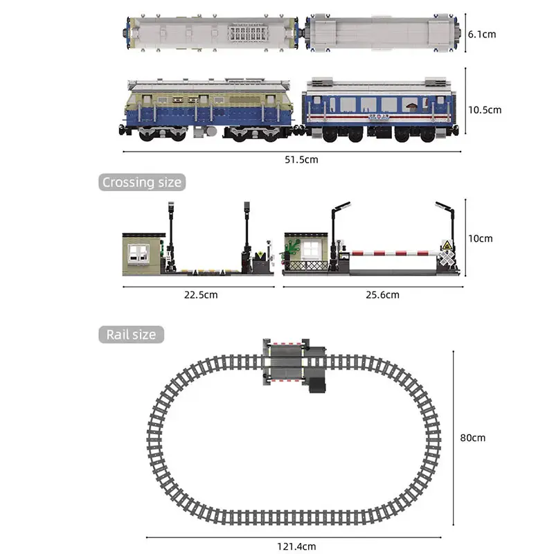 MOLD KING 12022 World Railway DF4B locomotora diésel tren ladrillos construcción técnica RC pista eléctrica juguetes regalo de Navidad niños