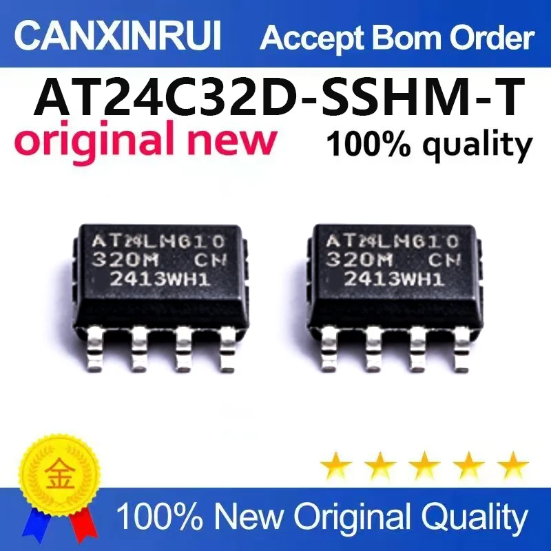 (5pcs-100pcs)New original patch AT24C32D-SSHM-T SOIC-8 chip EEPROM serial