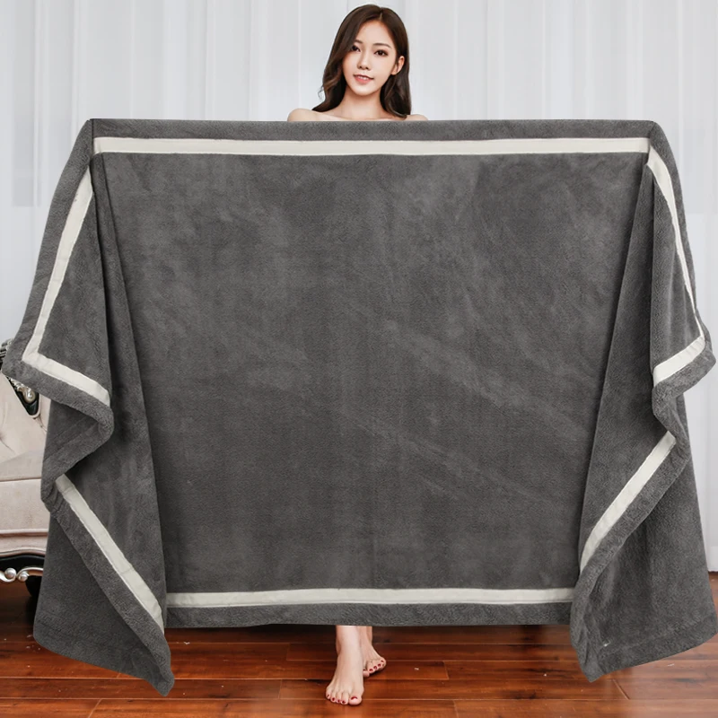 7A antibacterial coral fleece bath towel for home bathing, quick drying, thick adult men's and women's large towel