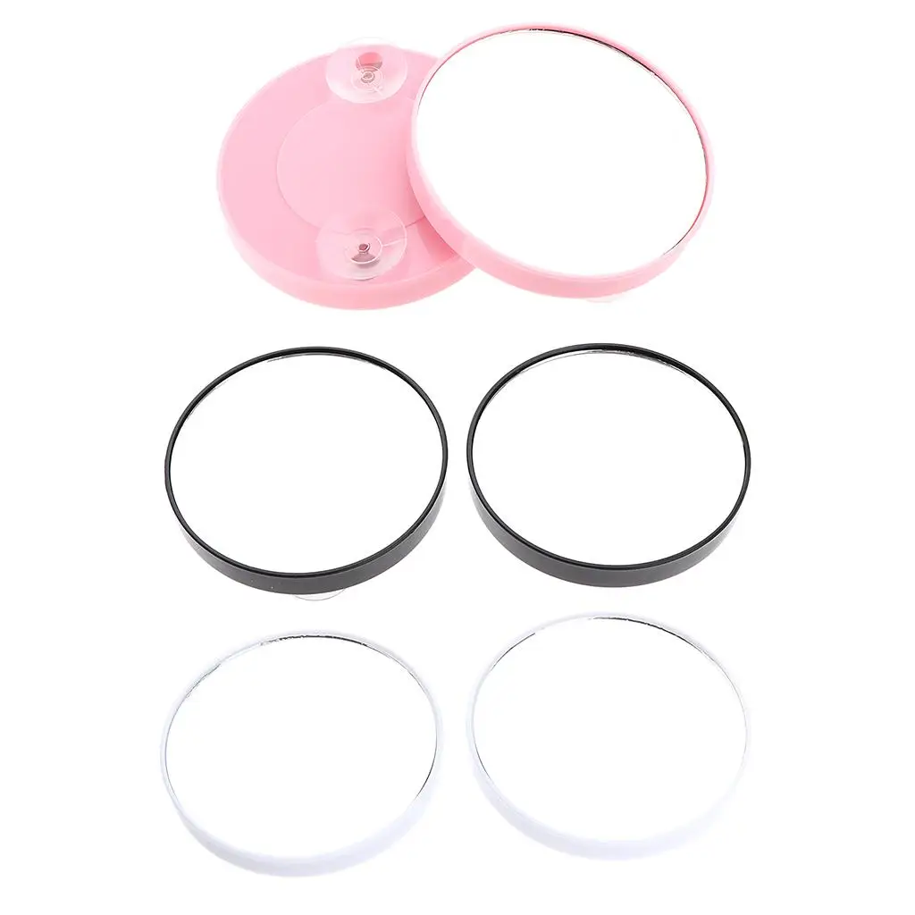 2x Shower Shaving Wall Mount 5X Magnified Makeup Suction Cup Mirror