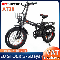 EU Stock Original Drvetion AT20 Electric Bicycle 750W Motor 48V 10Ah/15Ah/20Ah Battery 45KM/H Max Speed 20inch Fat Tire E-Bike