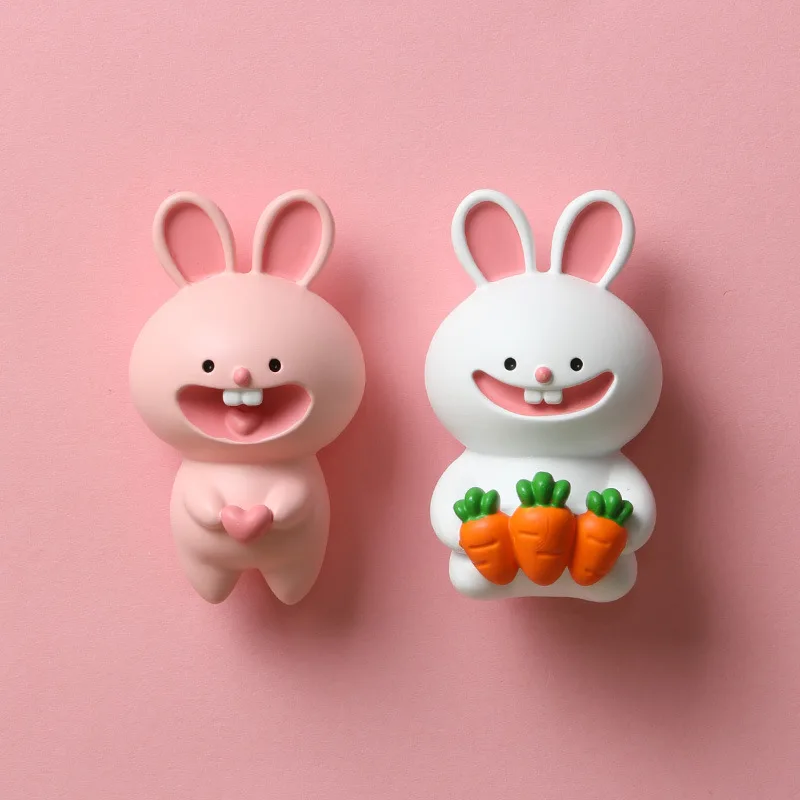 

Laughing Rabbit Creative Fridge Sticker Magnet Photo Wall Souvenir Gifts Home Refrigerators Decor Magnetic Sticker Small Gift