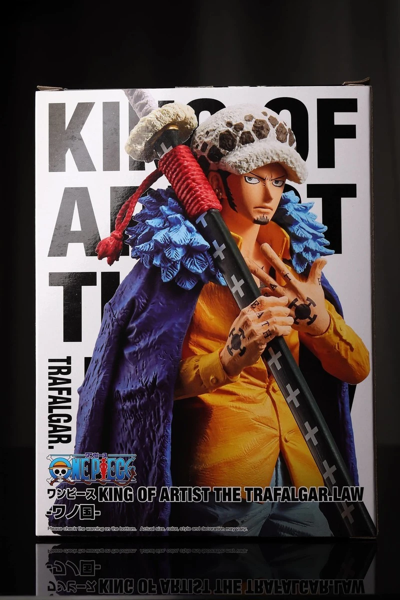 ในสต็อกยี่ห้อใหม่ Bandai Optical Factory ทิวทัศน์ KOA Art King Trafalgar Law-Wano ประเทศ-ตุ๊กตามือ Collection Gift