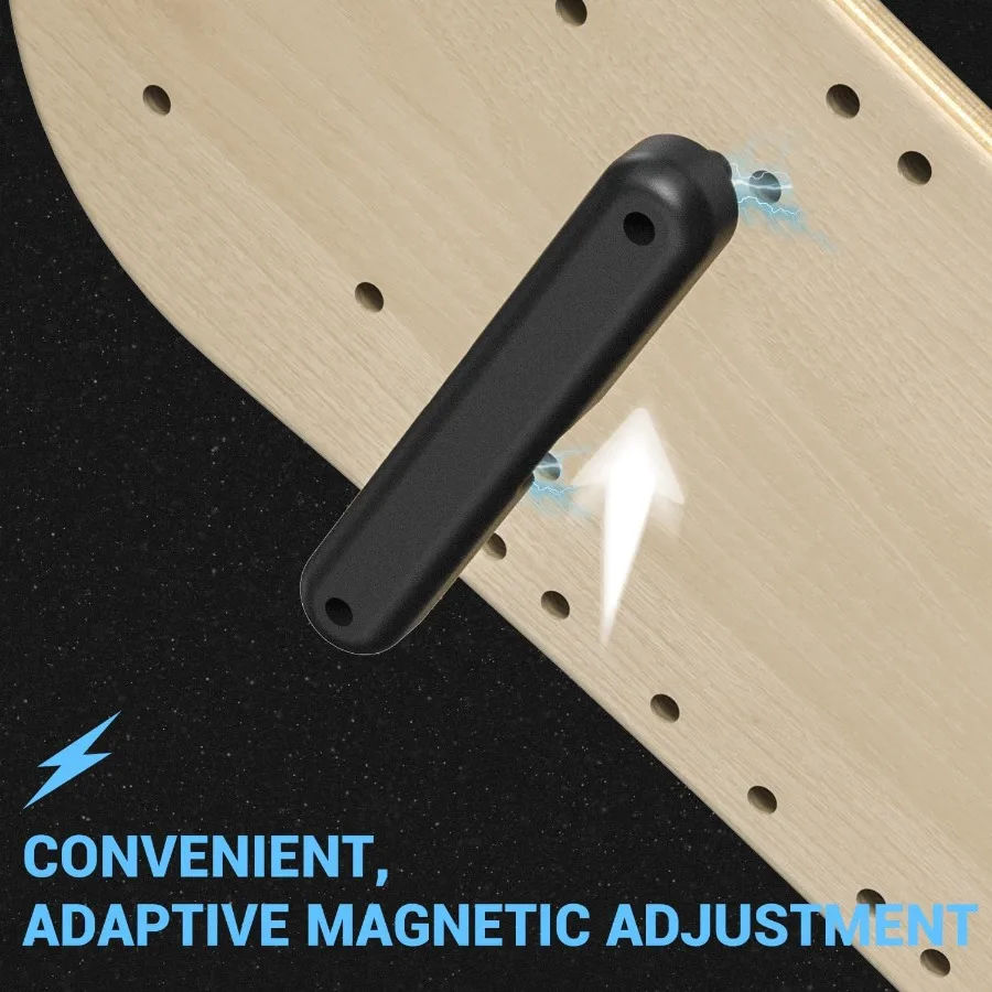 لوح التوازن 7 أوضاع لوح تمايل مع سدادات قابلة للتعديل، مدرب موازنة الاستقرار لتحسين قطار ركوب الأمواج التوازن