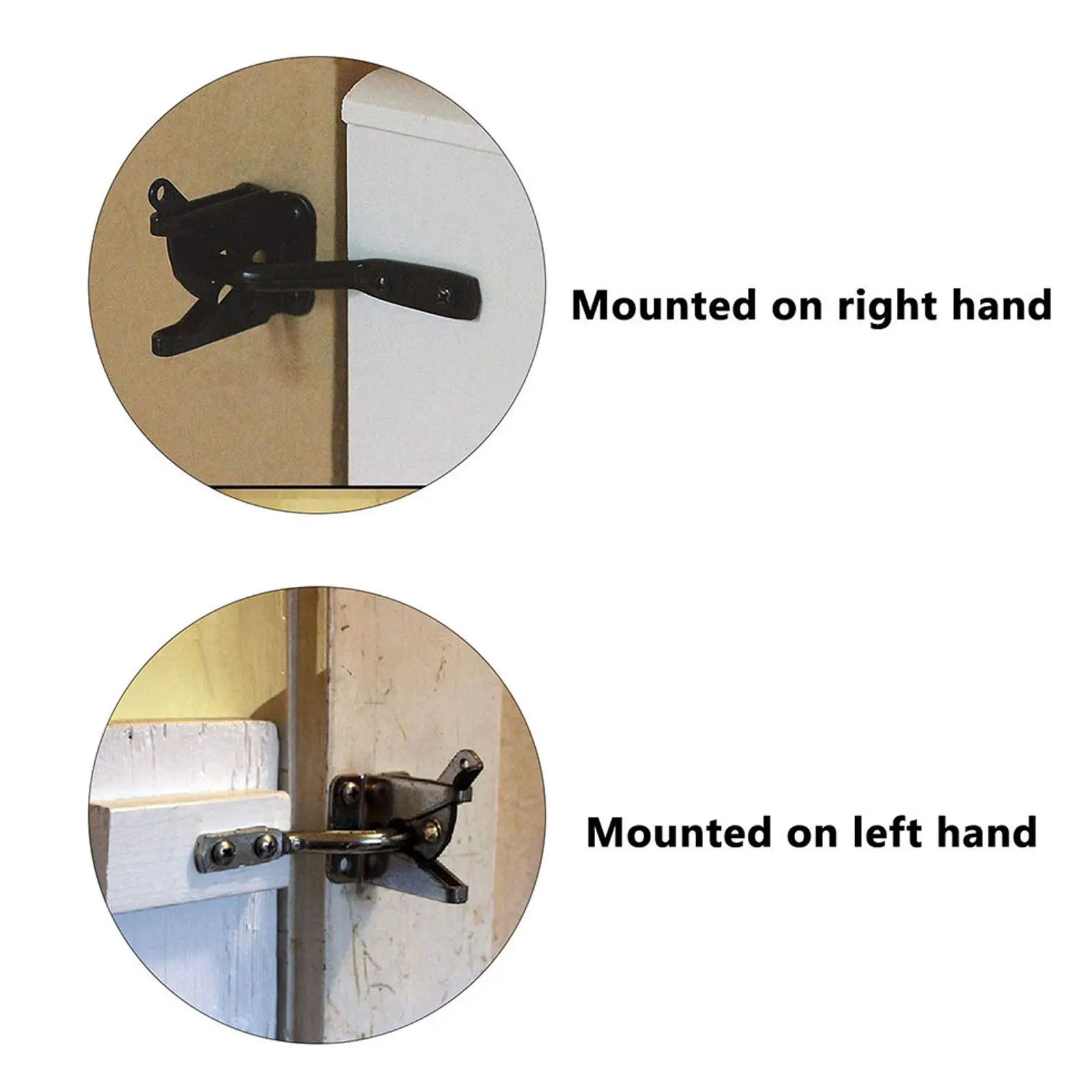 

1 шт. рычажный замок для забора из углеродистой стали, сверхмощный болтовой замок, защелка для садовых деревянных ворот, самозащелкивающаяся металлическая дверная защелка, автоматическая