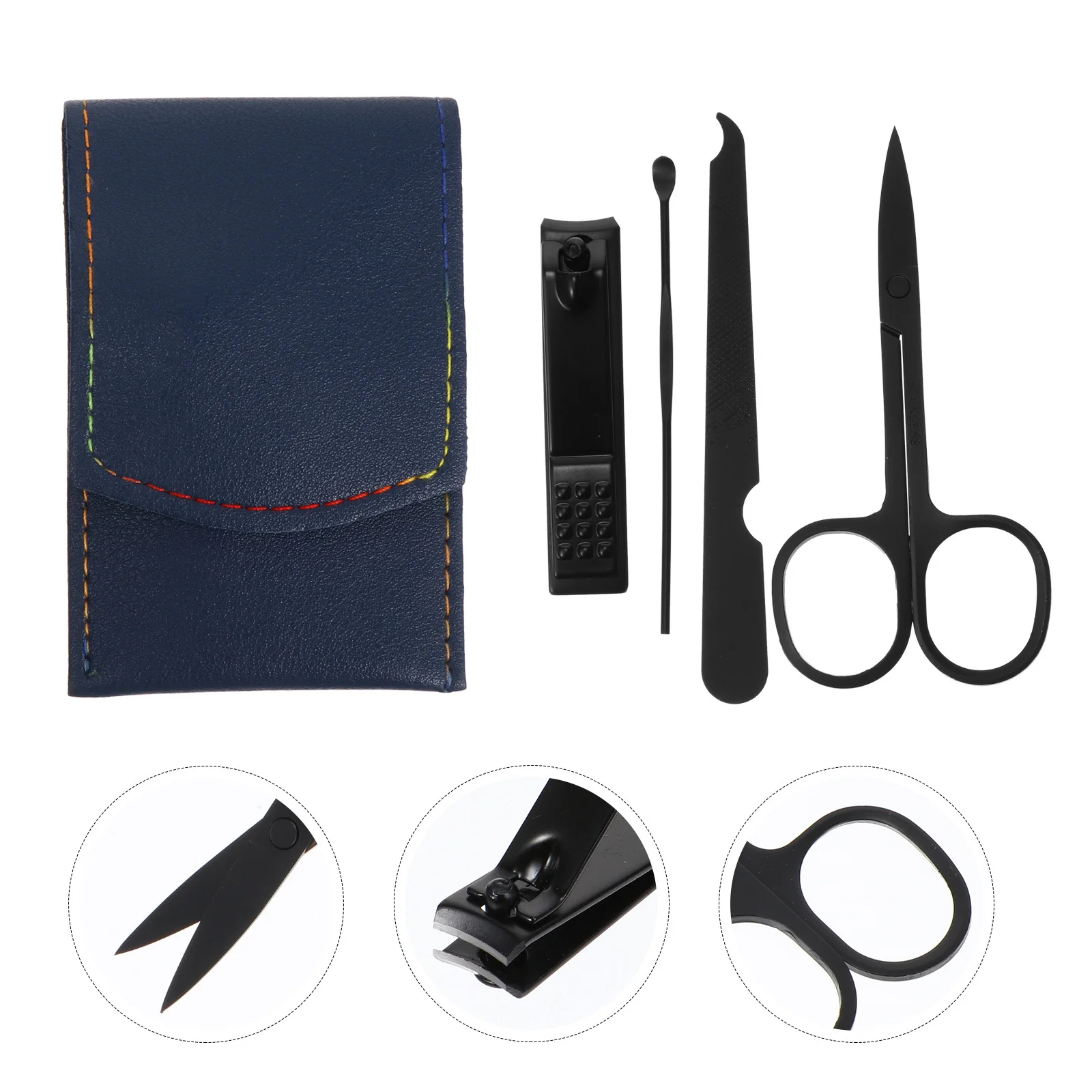 Ensemble de coupe-ongles pour orteils, 8 pièces, poignée antidérapante, en acier au carbone, Kit de voyage Durable pour la maison