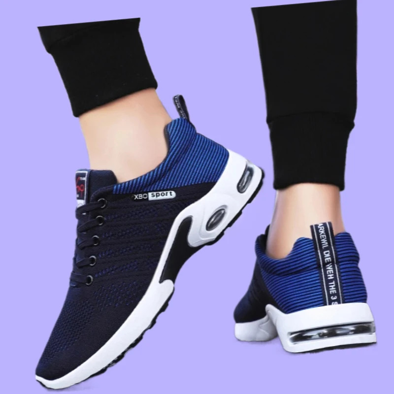 

Men's Designer Mesh Sneakers Lace-Up Professional Running Shoes For Men Lightweight Male Outdoor Sports Tennis Shoe