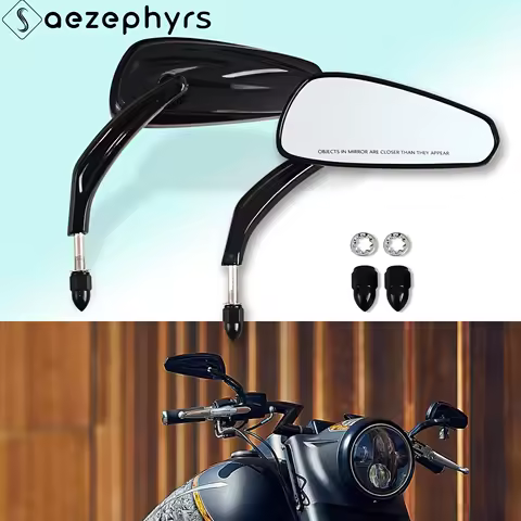 Motorcycle Accessories 8mm Rear view Mirrors for Harley Softail Sportster 1200 883 Electra Glide Road King Fat Boy Dyna Breakout