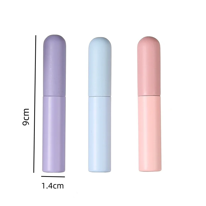 Pinceau de maquillage en silicone avec couvercle coudé, brosse pour baume Jules, brillant, tête ronde, correcteur, mise à niveau