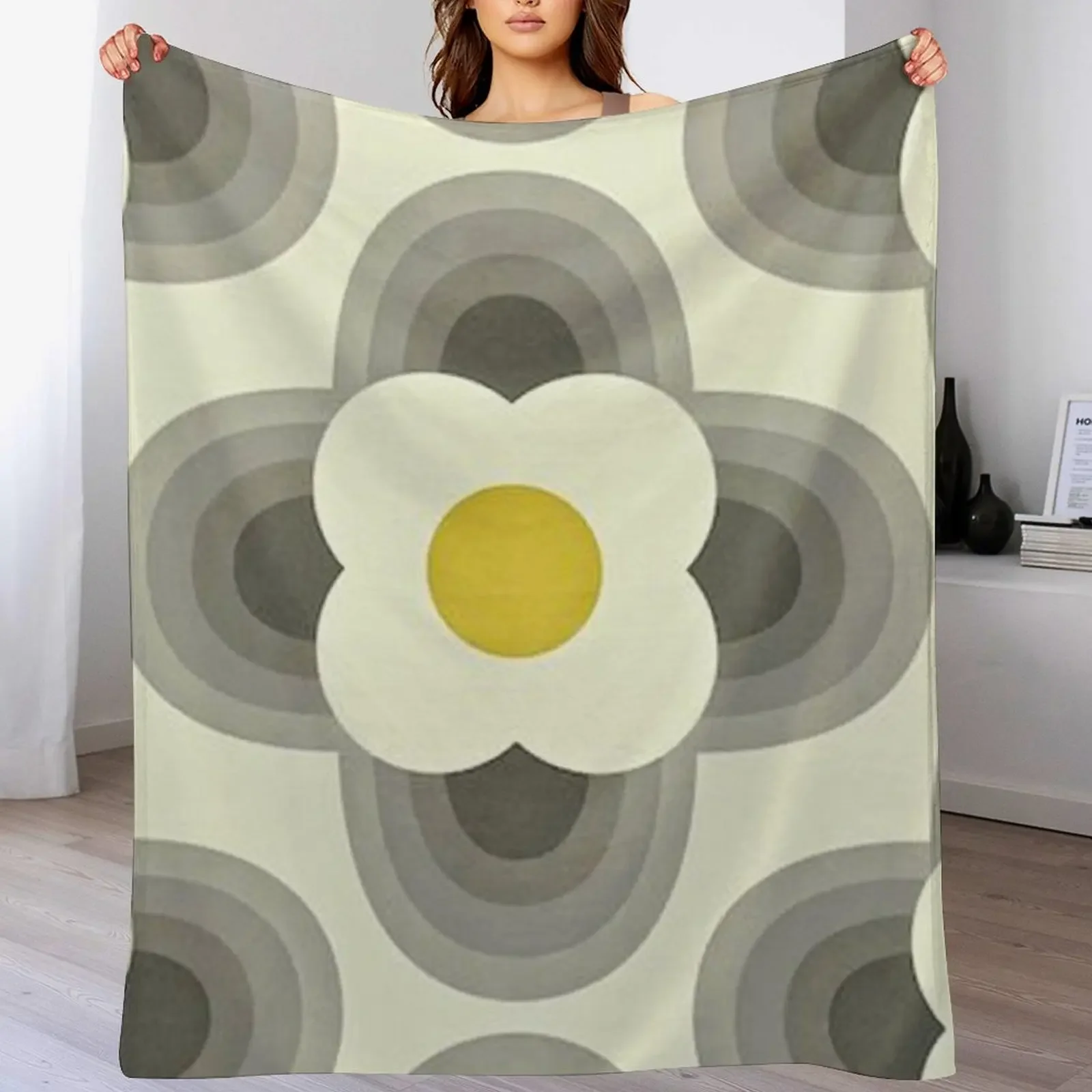 

orla kiely striped petal,kiely pattern, orla kiely design, Throw Blanket halloween wednesday Decorative Beds Large Blankets