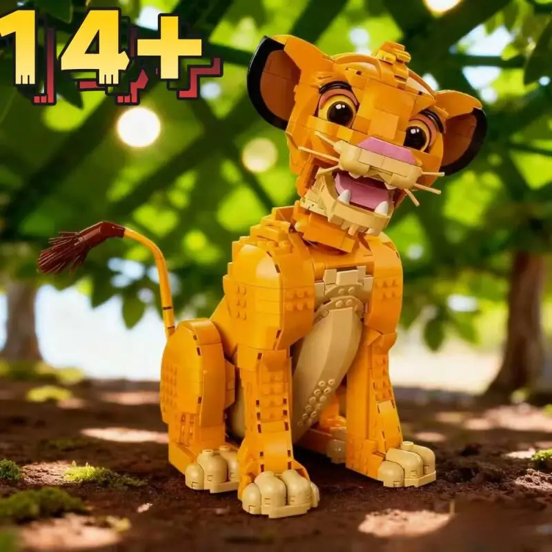 

2026 Конструктор «Король Лев» (43247) из 1445 деталей, модель животных, игрушки для детей и взрослых, подарки на День рождения и Рождество