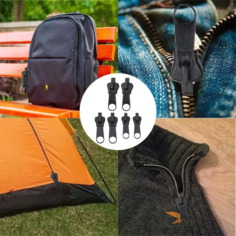 Universele Instant Fix Rits Reparatie Set Voor Kleding En Tassen Instant Rits Schuifregelaar Naaien Kleding Tas Ritsen Gereedschapsaccessoires