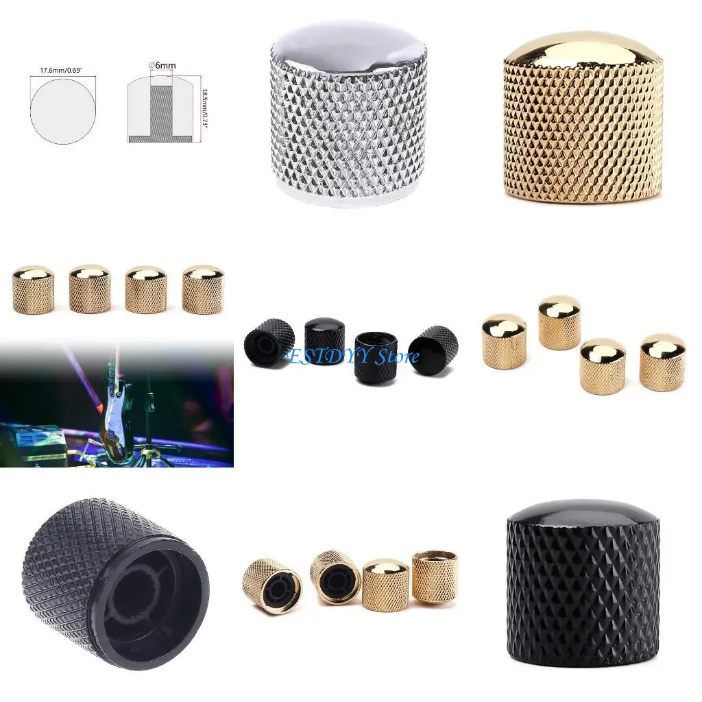 

G6DE Guitar Speed Control Knobs Volume Tone Control Knobs Fit 6mm/0.24" Rotary Shaft