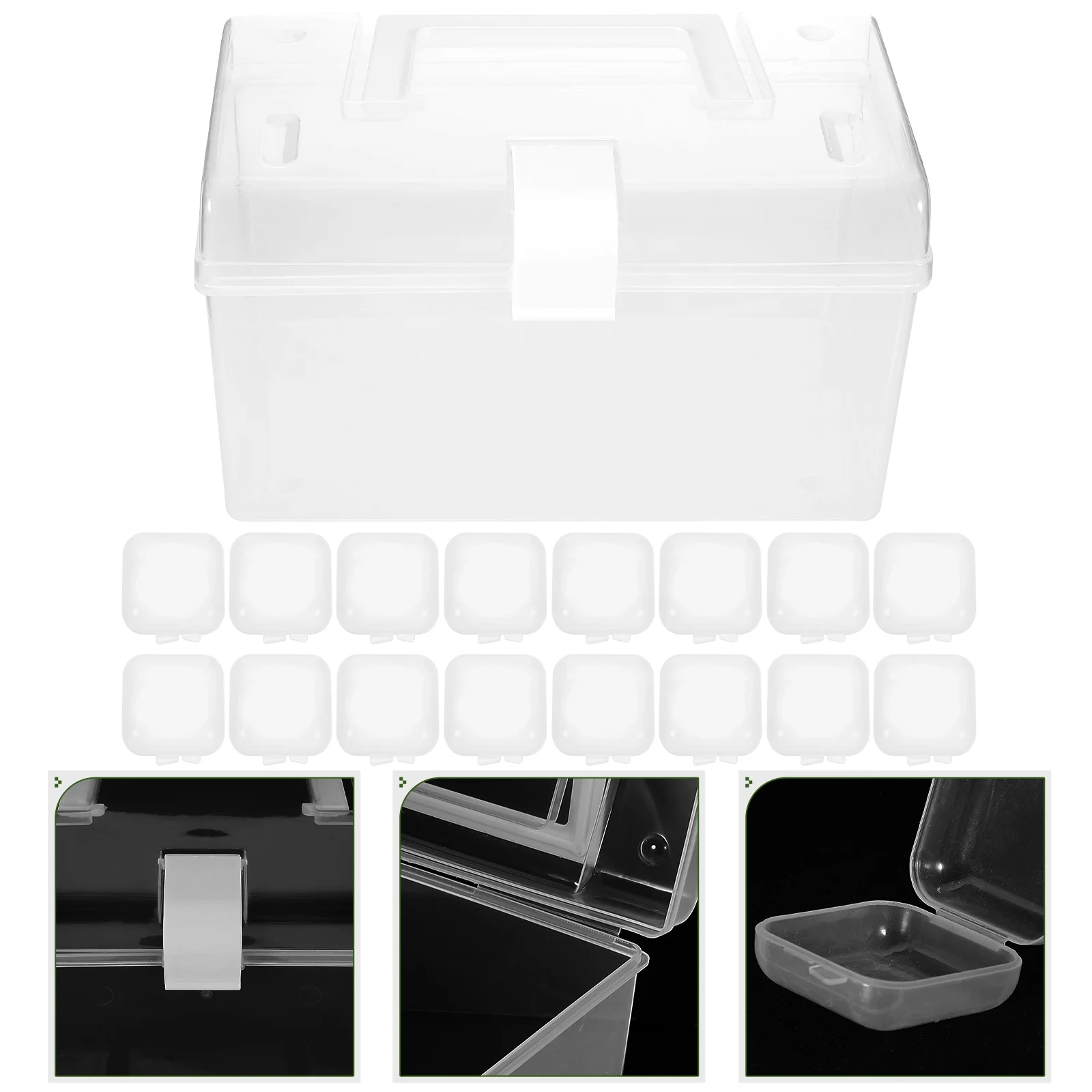 

Jewelry Storage Box Mini Holder Container for Jewelries Travel Case Earring Organiser Pp Organizer