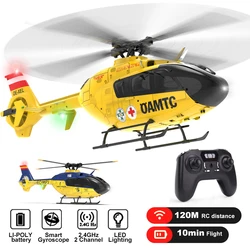 F06 EC135 helikopter RC 2.4G 6CH 6 osiowy żyroskopowy Model 1:36 skala RTF bezszczotkowy bezszczotkowy bezlotowy samolot zabawki dla dorosłych