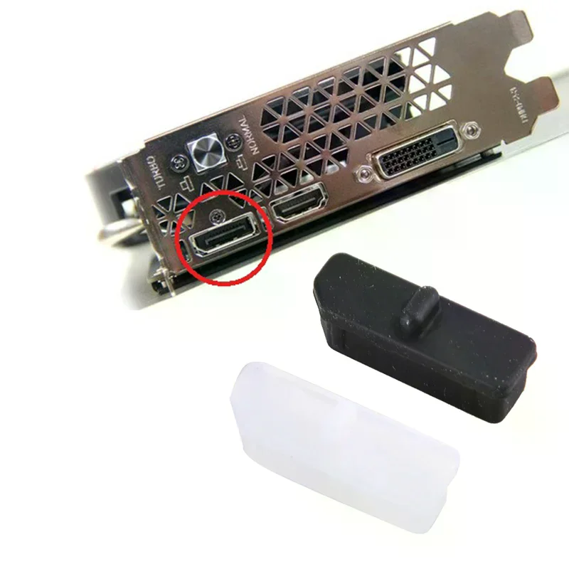 Couvercle de protection Displayport, 5 pièces, couvercles en caoutchouc, capuchon anti-poussière pour ordinateur DP Conne